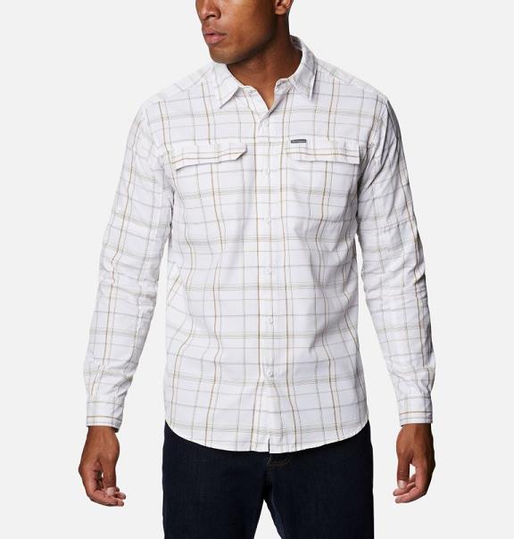 Columbia Silver Ridge II Shirts White For Men's NZ65320 New Zealand